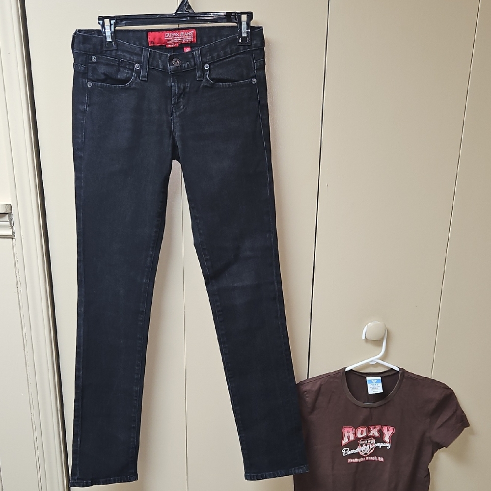 47. Guess STARLET Skinny Black Denim Jeans